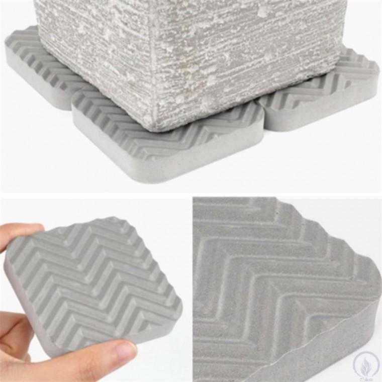 사각 고무 진동방지패드 4P 사각진동패드 방진패드