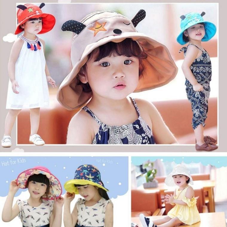 러블리 아동모자 유아 돌돌이모자 비치모자 여행모자 귀여운 햇빛가리개 여아 여름 유아 썬캡 챙 키즈 아기
