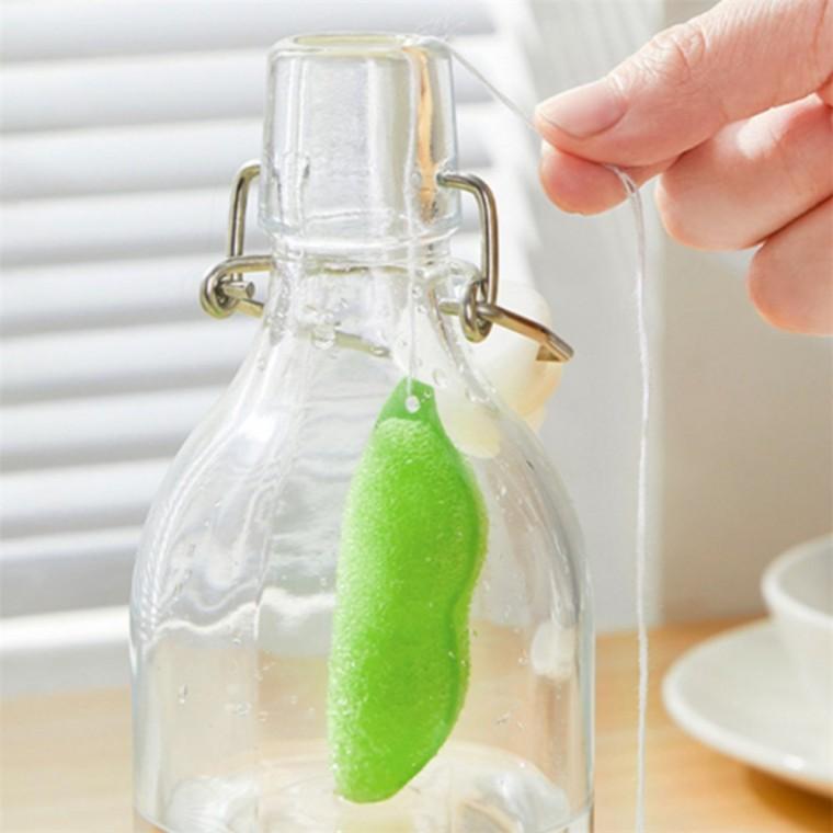 텀블러세척 완두콩스펀지 유리병수세미 보온병수세미