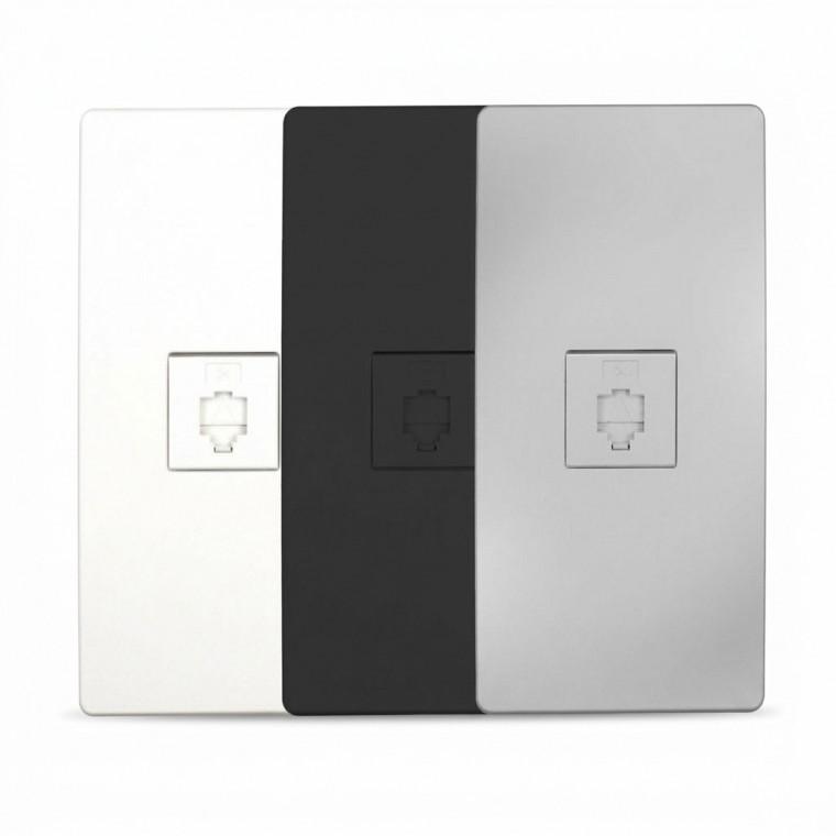 전화모듈라잭1구 RJ11전화잭 전화콘센트