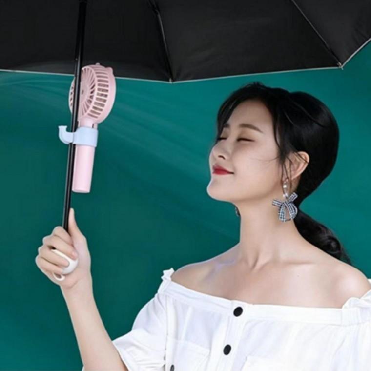 핸디형 선풍기 거치대 2개입 휴대폰 고정 집게 우산 홀더 클립