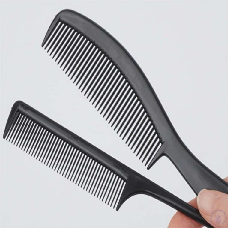 블랙 꼬리빗 커트빗 세트 꼬리빗커트빗세트 미용실꼬리빗