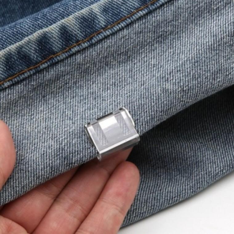 바지 밑단 기장 조정 수선 고정 클립