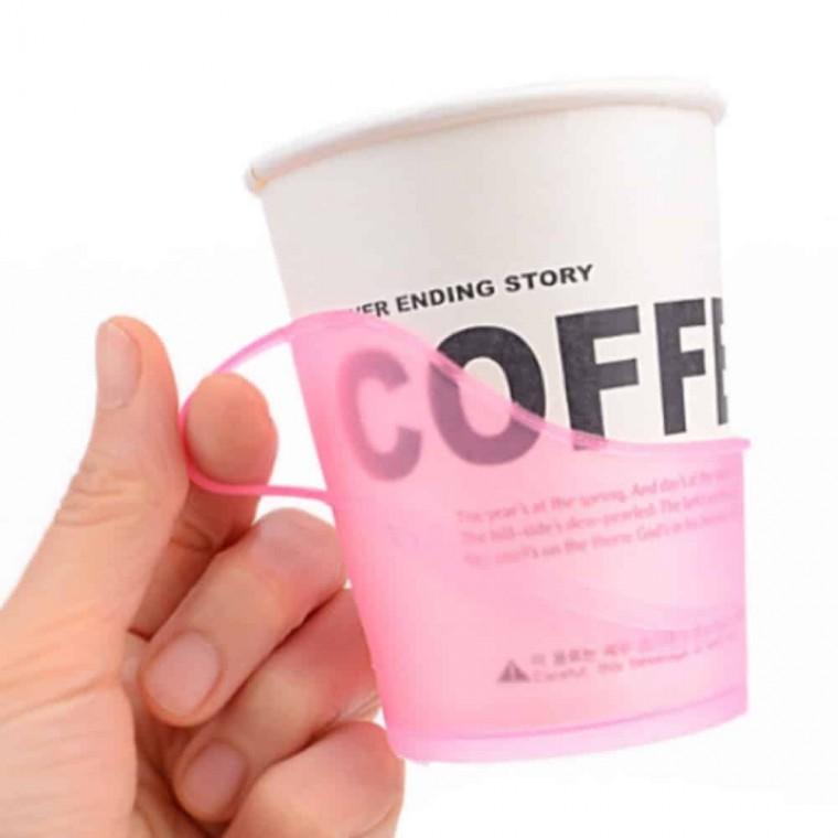 종이컵 홀더 10p 종이컵손잡이 잔받침