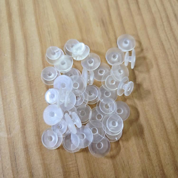 투명 꼬다리 13mm / 낱개1개 / 꽁다리 부속 슈비츠 버튼 단추 diy 지비추