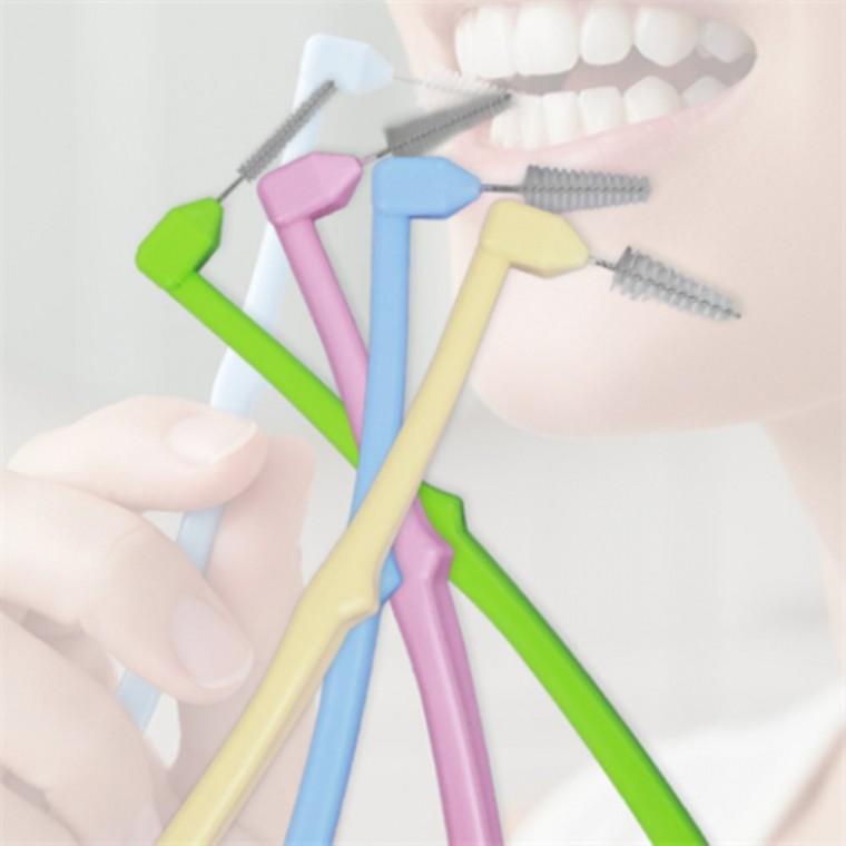 치간칫솔 L형 3P 휴대용치간칫솔 치석제거칫솔