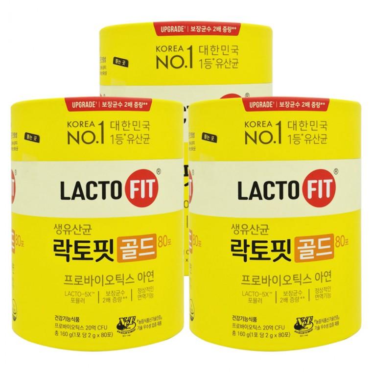 종근당건강 락토핏 골드 80포 x 3개
