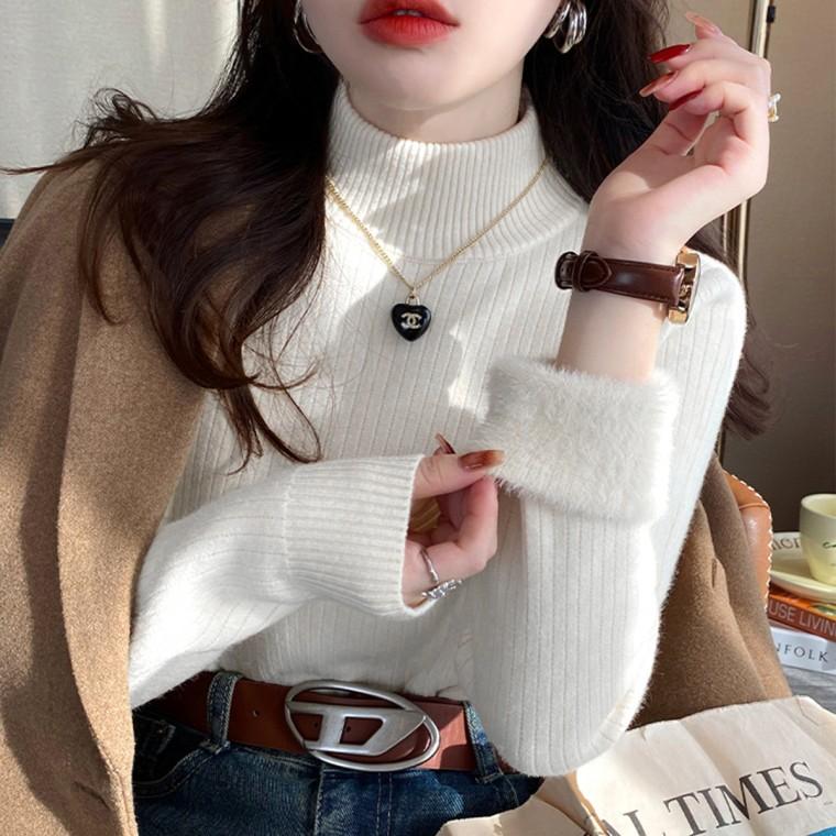 기모 목폴라 니트