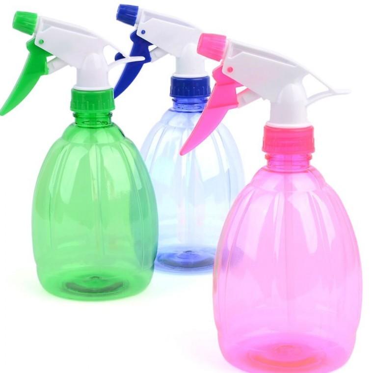 압축분무기 투명 컬러 스프레이건 청소 화초 원예 세차 미세 분사 500ml 물뿌리개