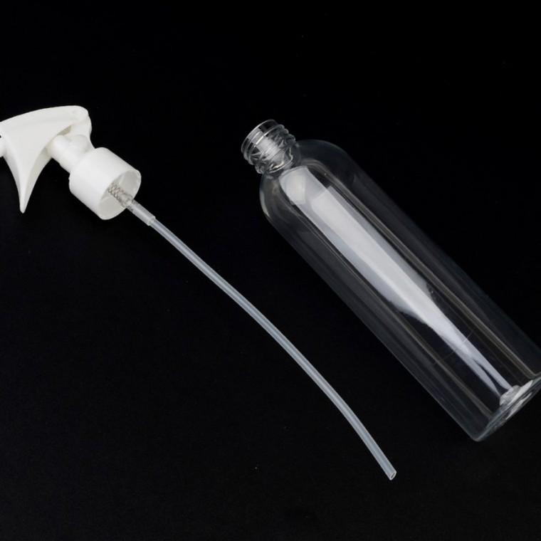 250ml 트리거 분무기 투명 펌프 청소 스프레이 살롱 미용실 물뿌리개 물