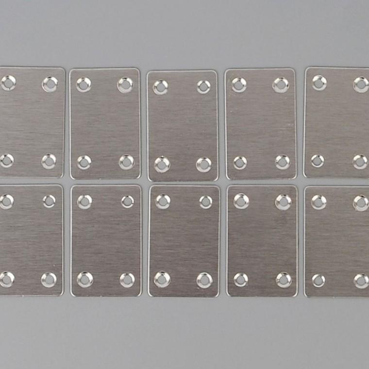 선반 보강 사각철판 나사홀 조립 고정 연결 브라켓 10개입 목공 DIY 가구 코너철
