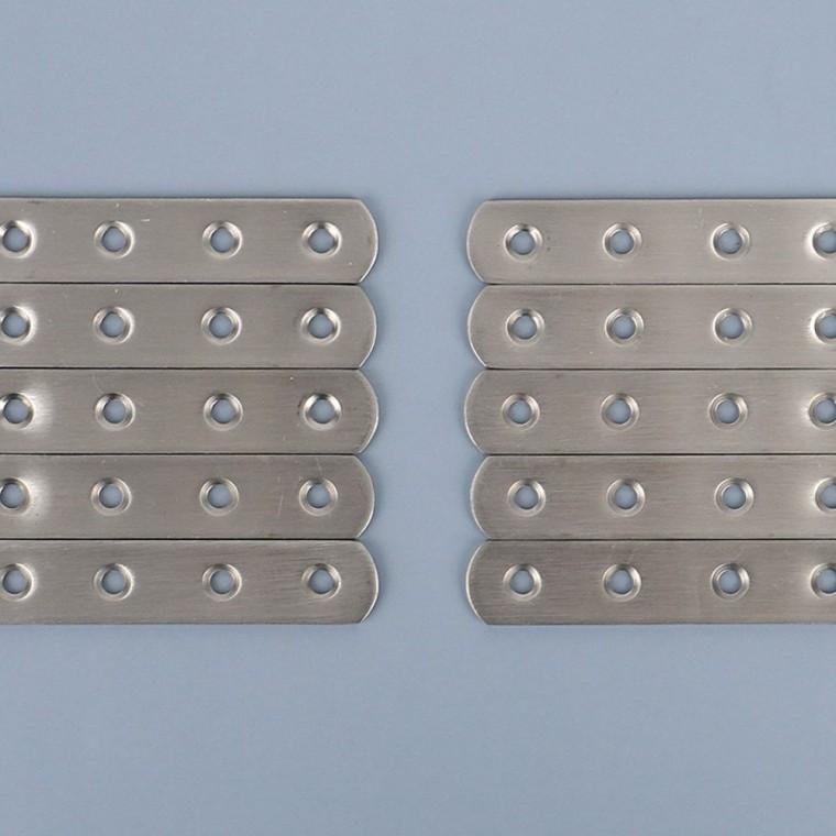 보강철물 가구 선반 고정 목공 DIY 10개입 조립 브라켓 일자형 둥근모서리 철판 연결