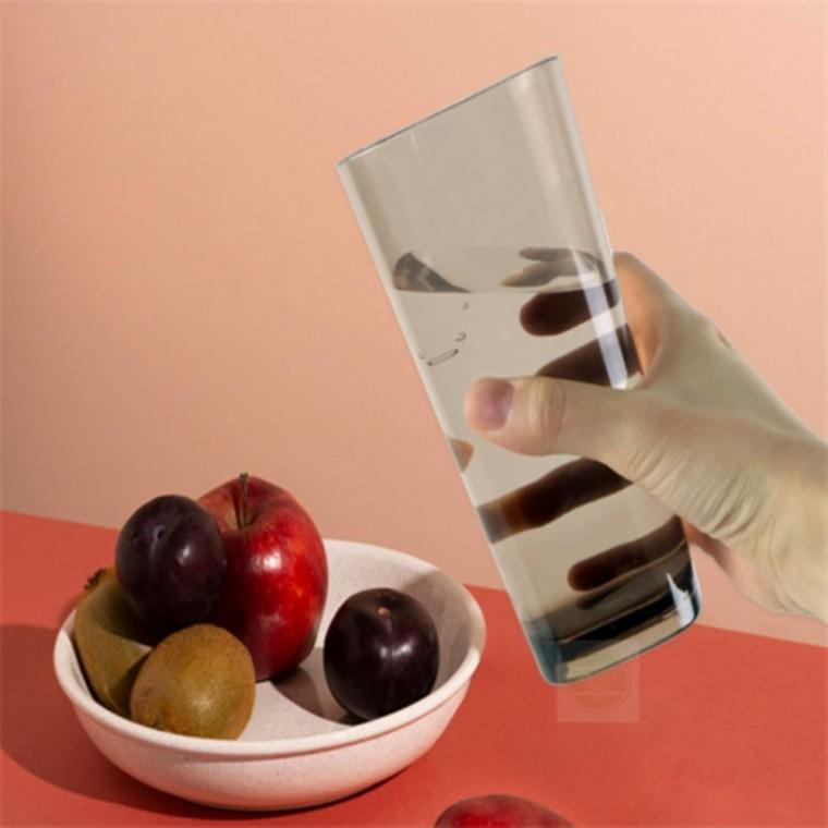 PC 사각 물컵 블루360ml 카페용품 예쁜찻잔