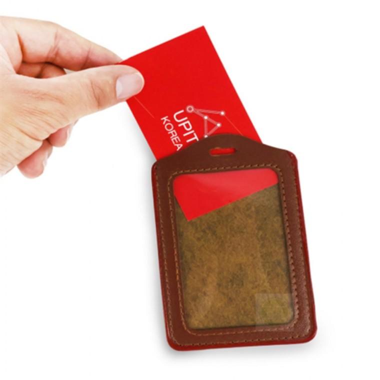 목걸이형 가죽 명찰 이름표 사원증줄