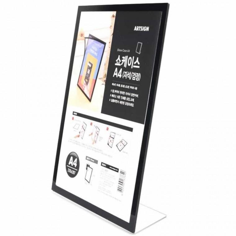 A4 스탠드 안내판 자석 메뉴판 거치대 a4전단지꽂이 보드판자석이름표