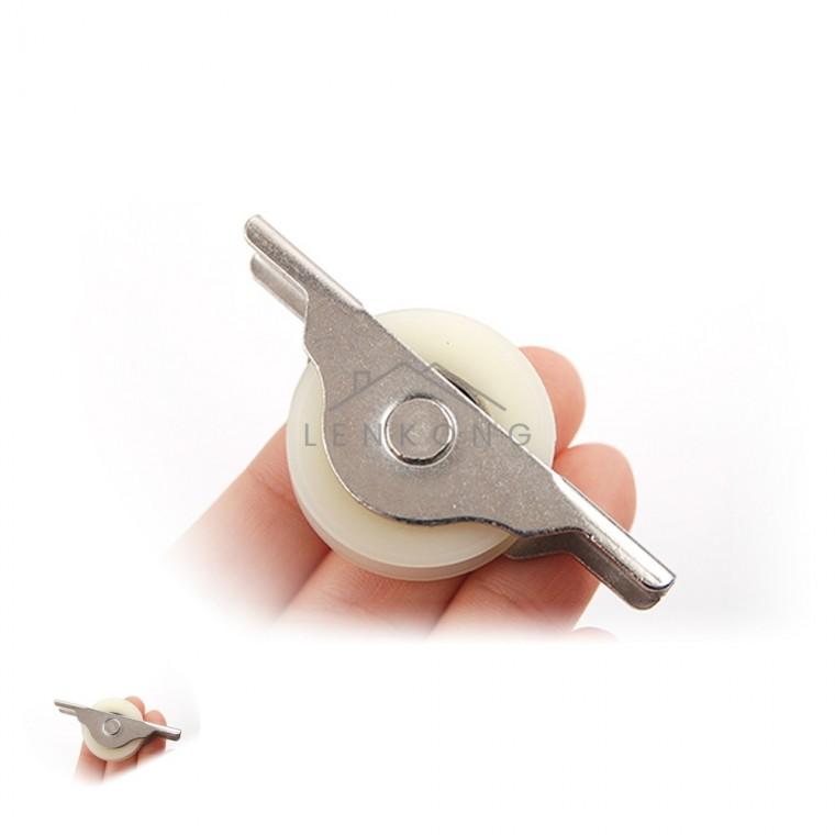 오메가호차 나일론 33mm 서랍레일 미닫이로라 슬라이딩롤러 브이호차 행거레일
