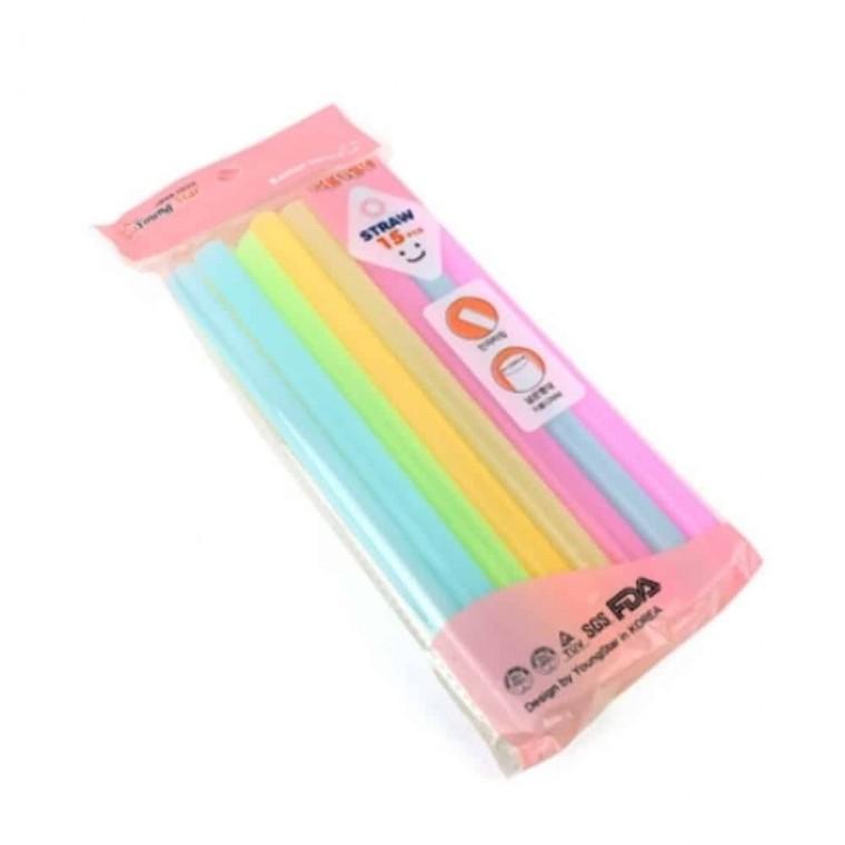 버블티 빨대 15P 버블티스트로우 스무디빨대