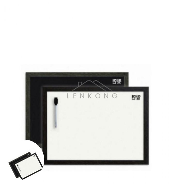 화이트블랙보드 40x30cm 양면칠판세트 자석보드 블랙보드칠판 블랙보드판 자석게시판