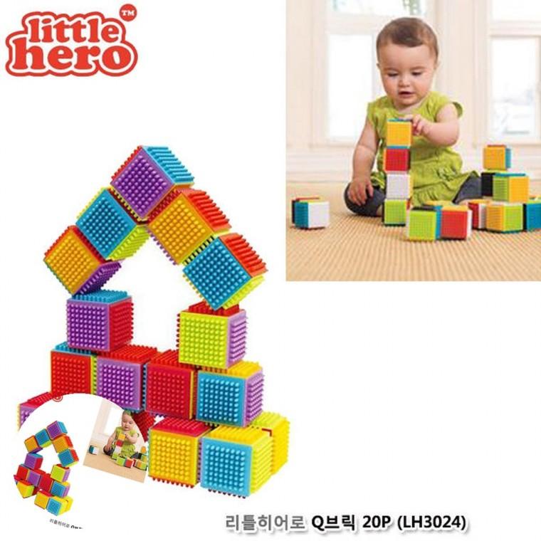 유아블록 교육용블록 창의력블록 놀이블록 어린이블록 Q브릭20P