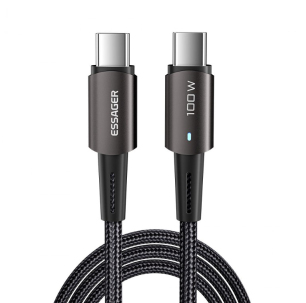 넥스원 ESSAGER 100w C to C PD 썬더볼트 고속충전케이블 연장케이블 2m