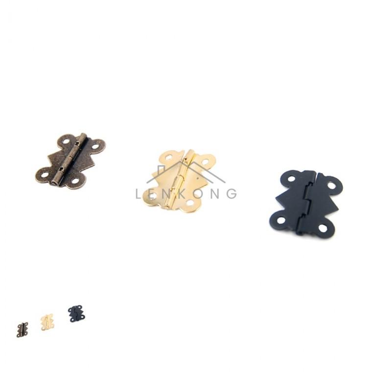 장식경첩 왕눈이 20x24 흑색 철물경첩 DIY경첩 DIY재료 가구경첩 미니경첩