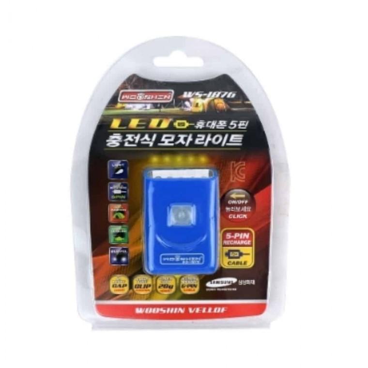 모자 LED 라이트 5핀 LED헤드랜턴 모자라이트