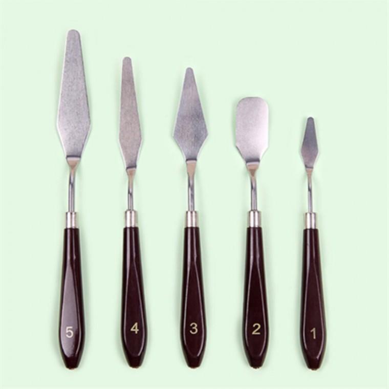 페인팅 나이프 5종 아크릴물감 유화도구 유화물감