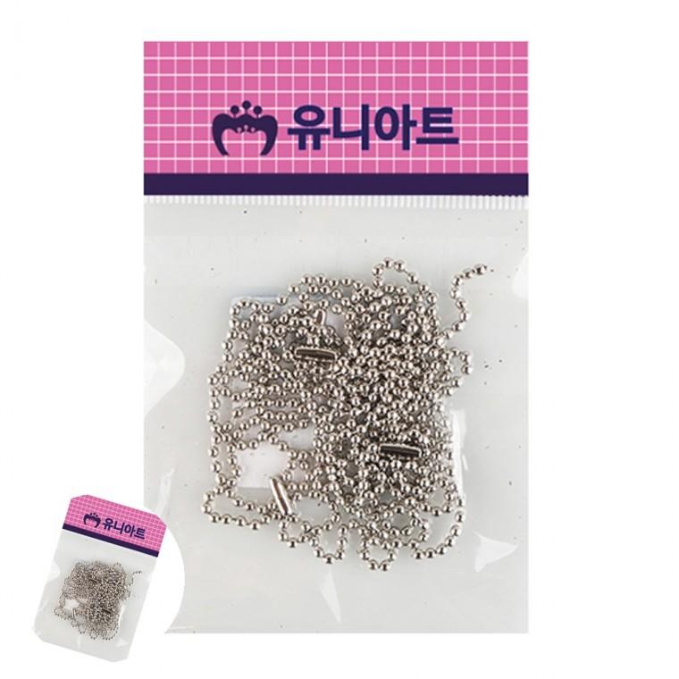 키링체인줄 실버군번줄 가방고리부자재 키링줄 키링군번줄 쇠재료 군번줄 은색 30cm 6개입