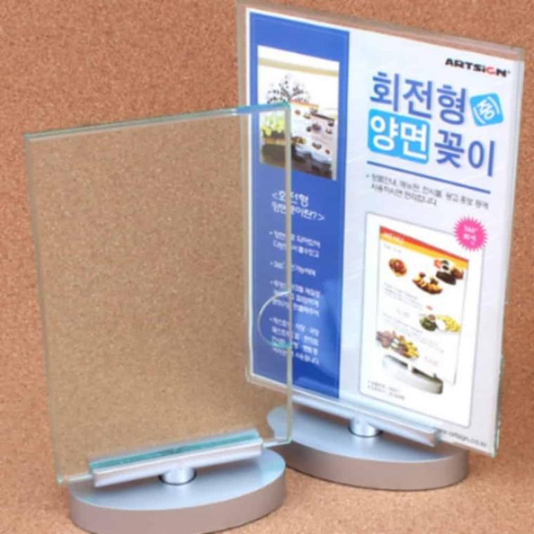 회전꽂이 양면 회전메뉴판 필라테스가격표
