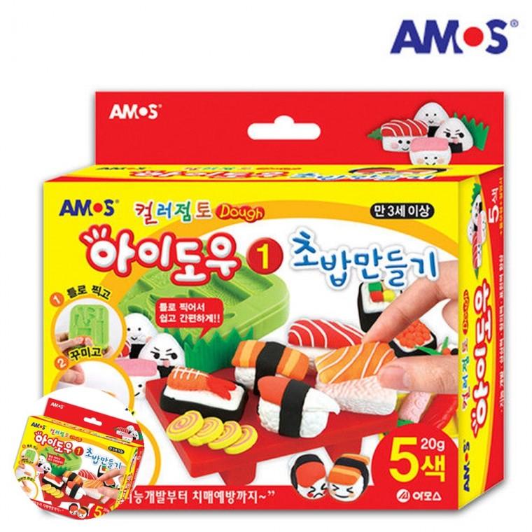 클레이놀이 찰흙놀이 클레이점토놀이 클레이점토 점토놀이 컬러점토 미니 아이도우1 초밥 만들기