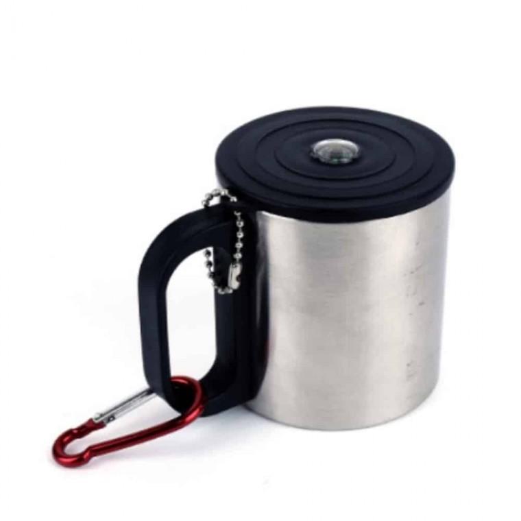 보온보냉 등산컵 200ml 보온머그잔 손잡이스텐컵