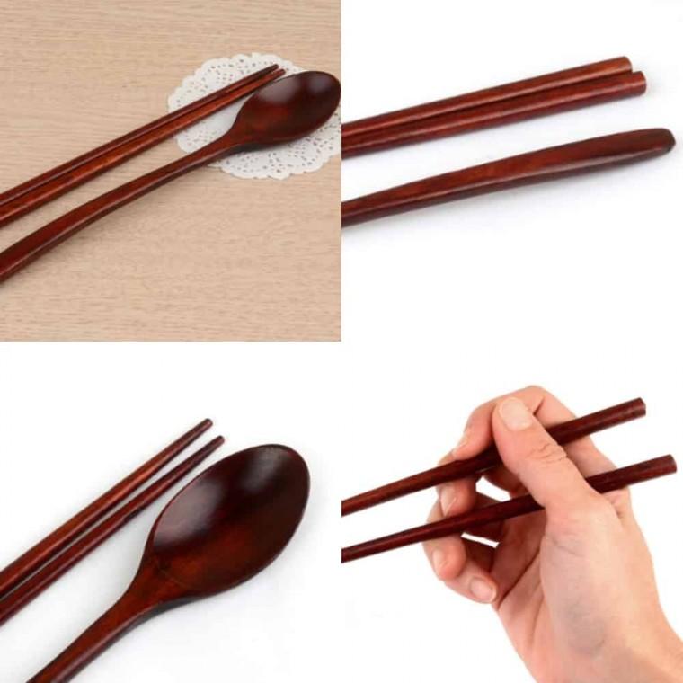 어린이 수저 옻칠 어린이용수저 나무주방용품