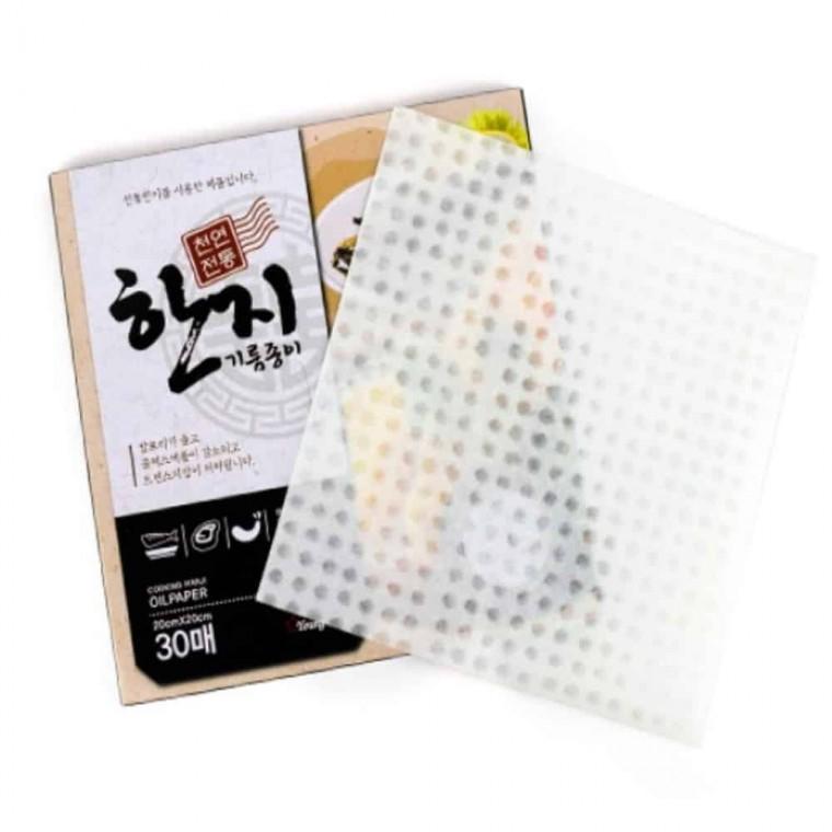 한지 기름종이 중 30매 튀김유산지 기름유산지
