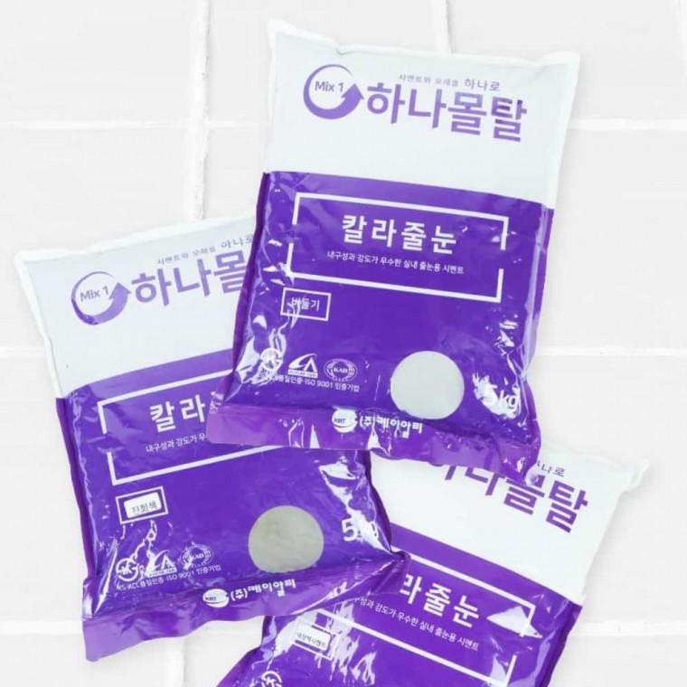 칼라줄눈 몰탈 5kg 타일줄눈 타일줄눈보수제 타일칼라줄눈