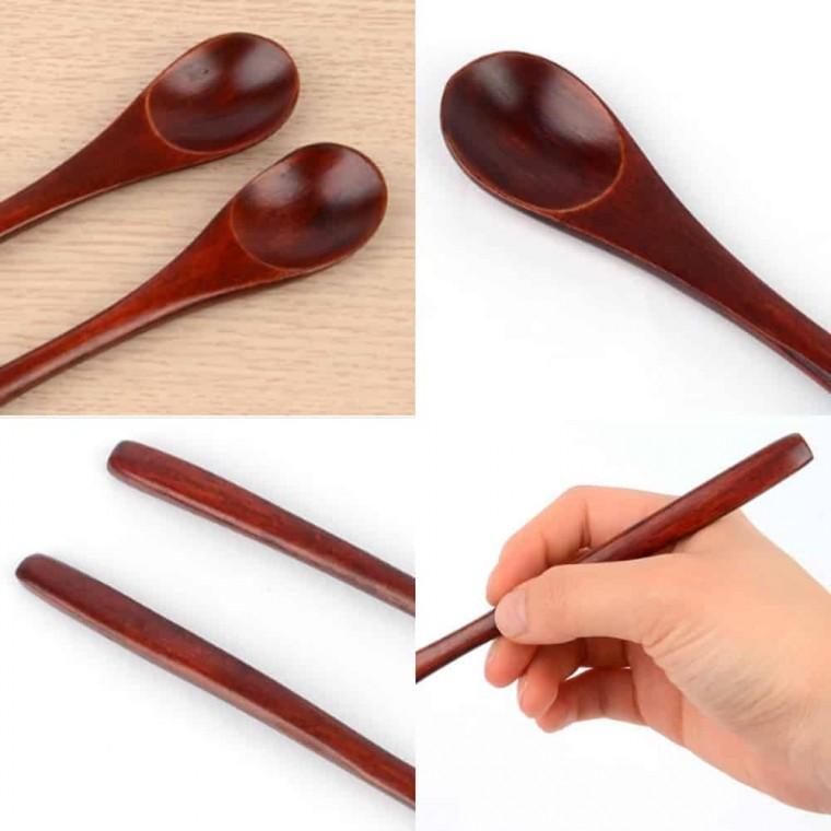 롱스푼 옻칠 2P 커피젓는거 주방식기