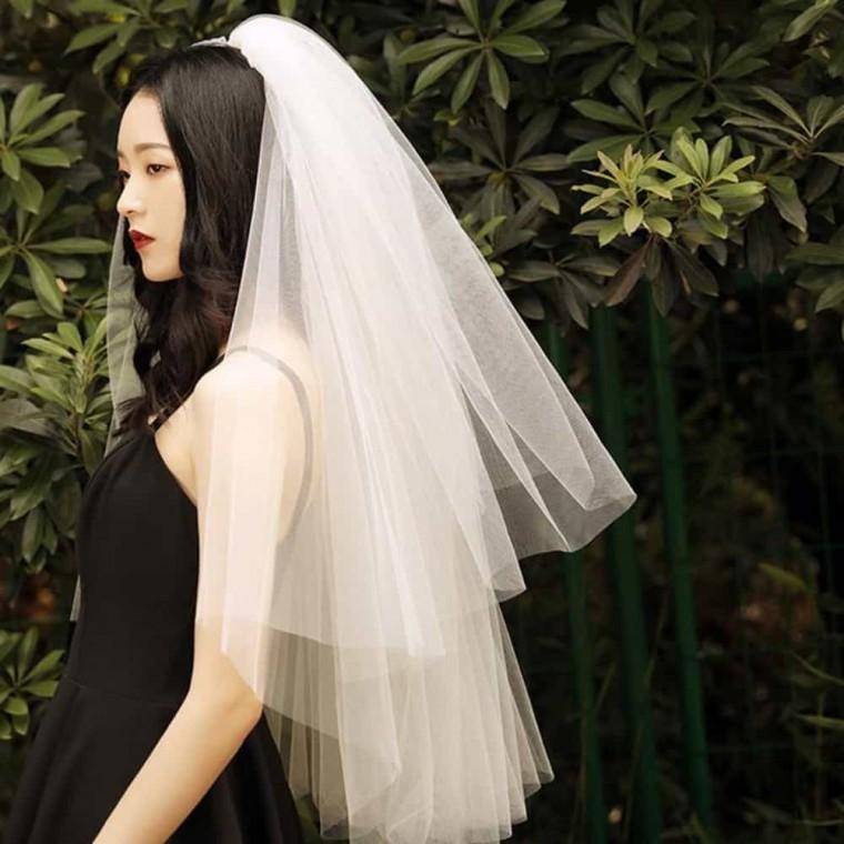 웨딩 베일 브라 촬영소품 결혼면사포 웨딩베일
