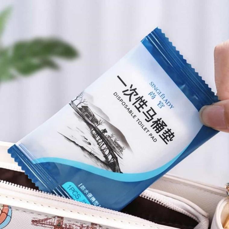 휴대 여행용변기커버 머리감기캡 머리보호캡