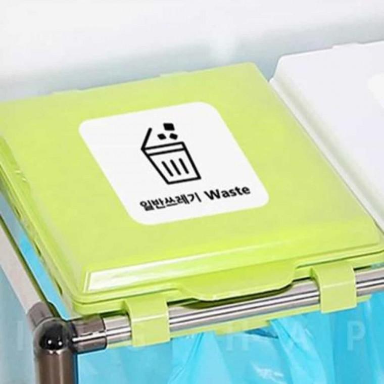 분리수거스티커 쓰레기스티커 쓰레기통스티커화이트 재활용문구스티커