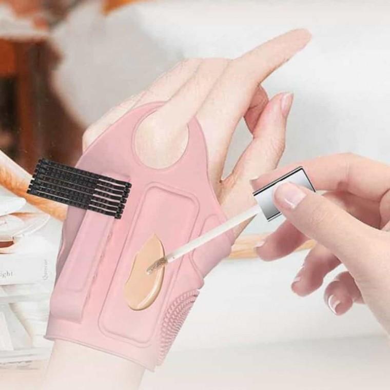 메이크업 팔레트 손목밴드 화장휴대팔레트실리콘 실리콘화장품팔레트 손목밴드형메이크업팔레트
