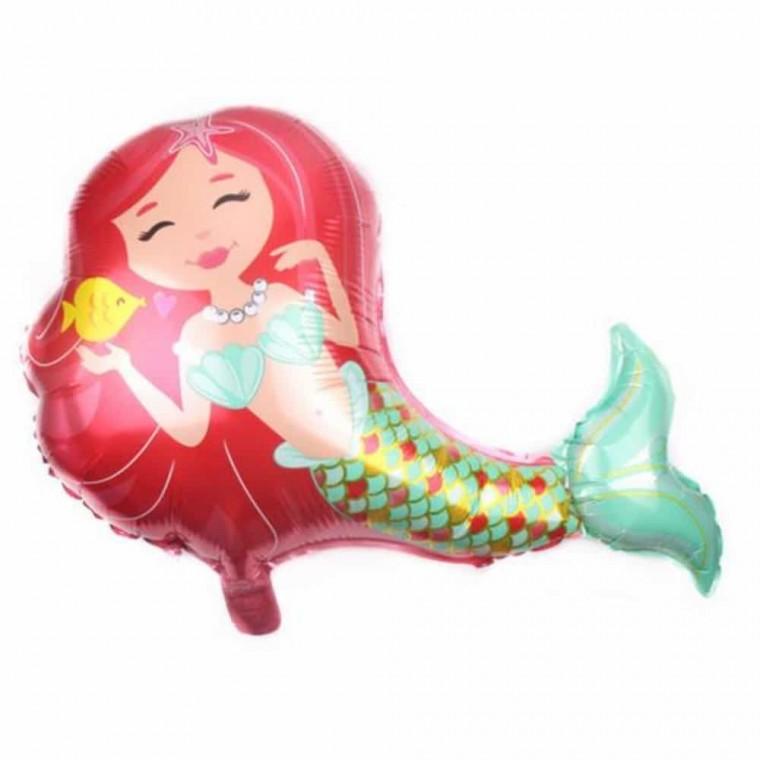 인어공주 핑크 헬 호일풍선 헬륨풍선 캐릭터헬륨풍선