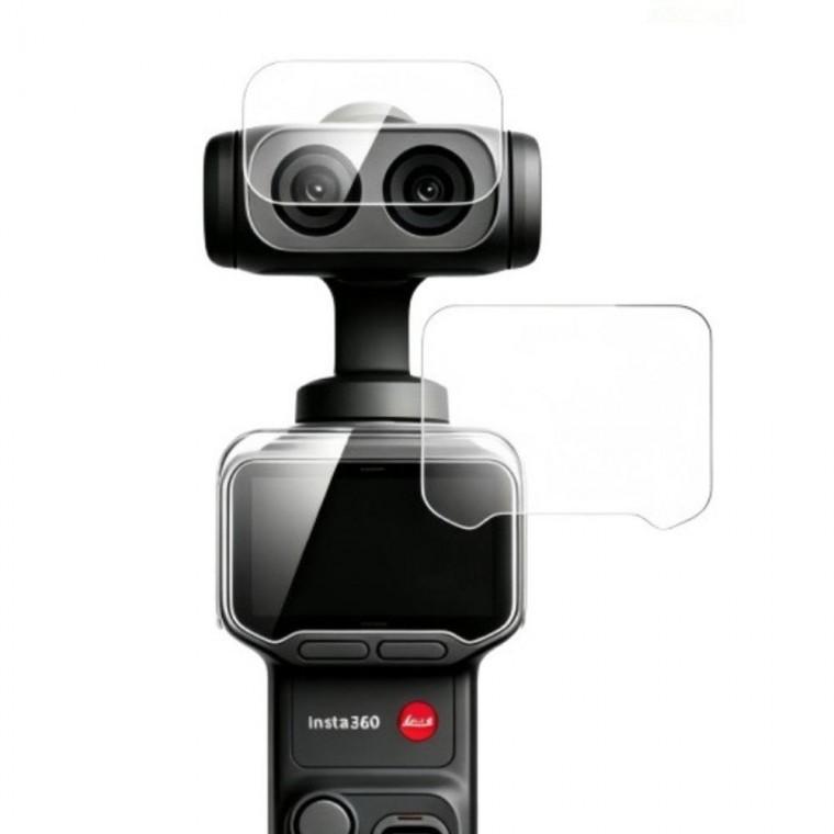 Insta360 LUNA 전용 AR코팅 강화유리 액정 렌즈 보호 필름 세트 인스타360 루나