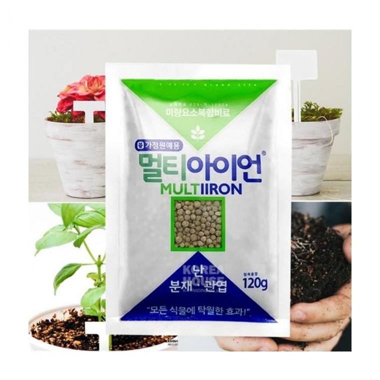 루미나D 식물영양제 멀티아이언120g 가정용 요소 알 원예용 화분관리