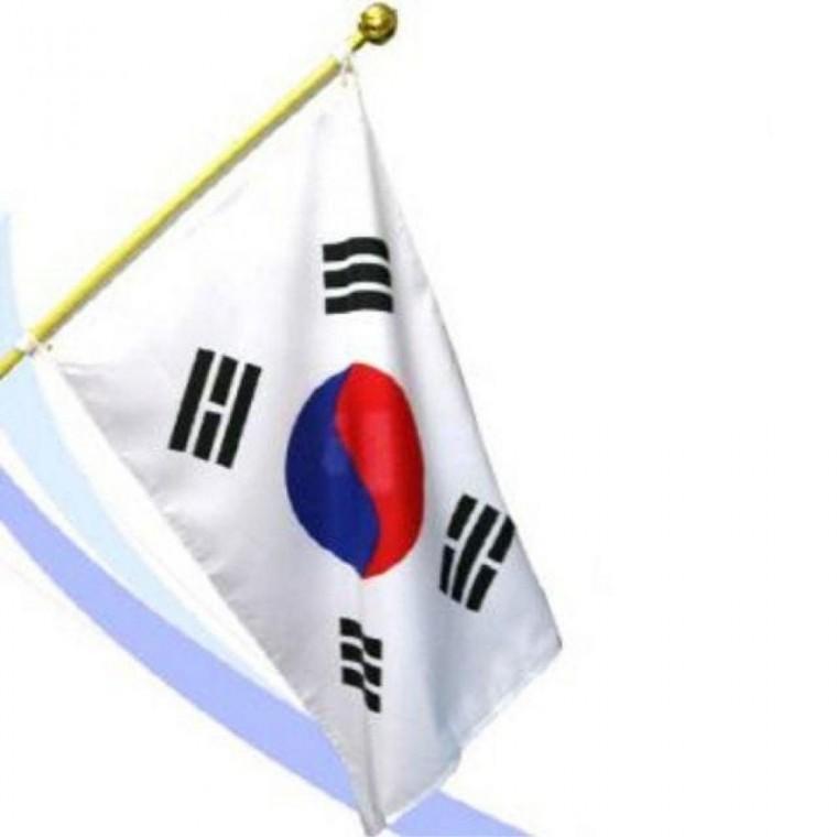 가정용 태극기 세트 원통보관함 금봉우리 봉