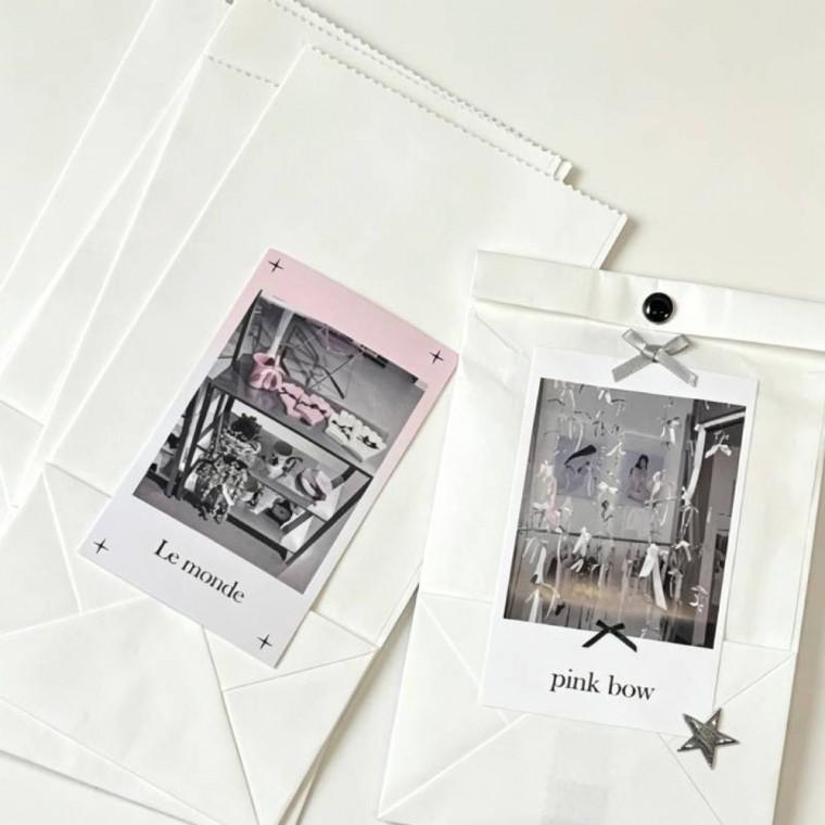 선물 포장 종이 무지 봉투 50p 답례품 이벤트 소품 수납백 페이퍼백