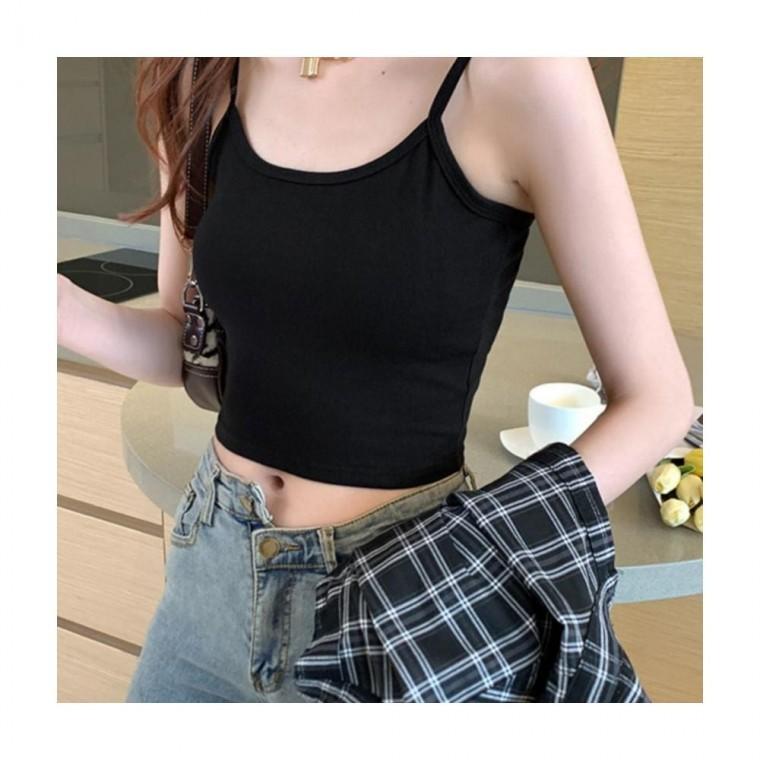 루미나D 끈나시 sl-1007378 데일리 레이어드 이너 크롭 일상착용 외출복