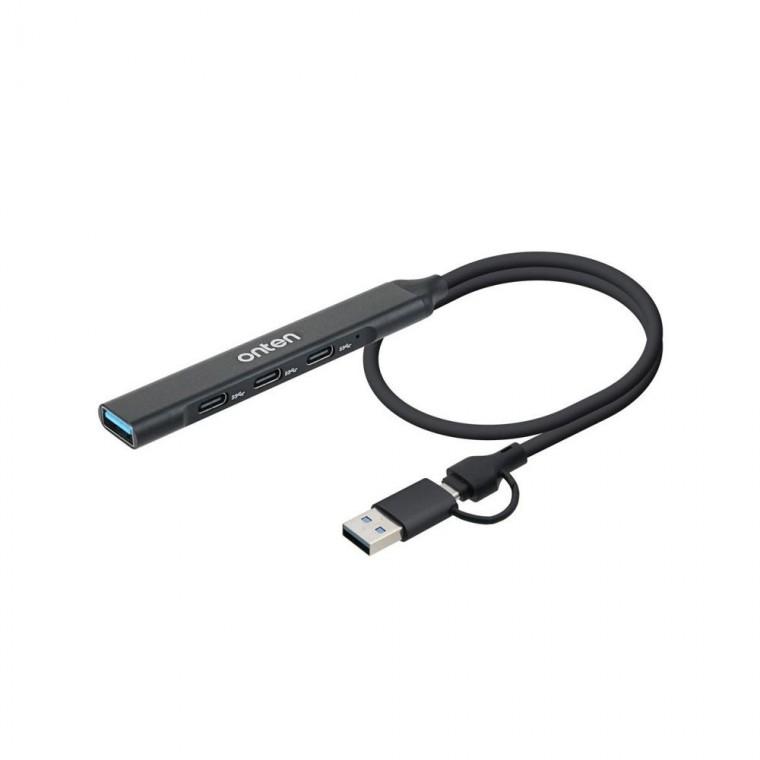 루미나D USB 허브 4포트 5gbps 3.0 c 타입 to 노트북 컴퓨터 전자기기 연결용
