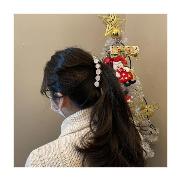 루미나D 바나나핀 올림머리 데일리 코디 외출 패션소품 외출용 휴대용소품