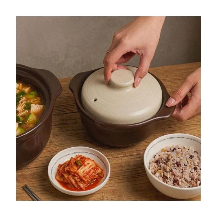 루미나D 냄비 1100ml 도자기 소형 내열 찌개솥 계란찜 싱크대 조리 보관 주방용품