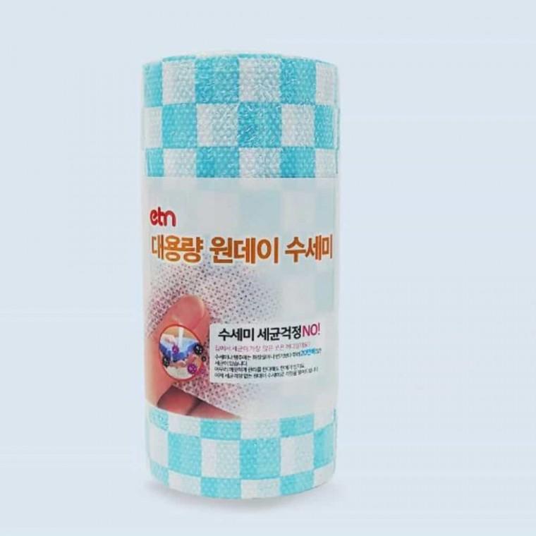 대용량 원데이 수세미 일회용걸레 유리창걸레 물청소포