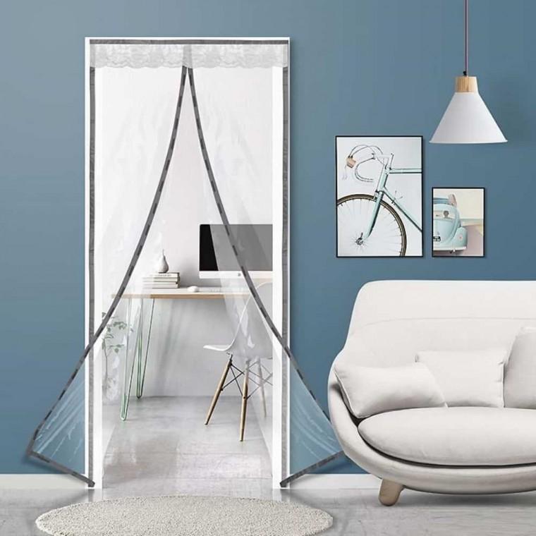 문 방풍막 방풍커튼 현관방풍커튼 방풍자석커튼 자석비닐커튼 방한비닐커튼